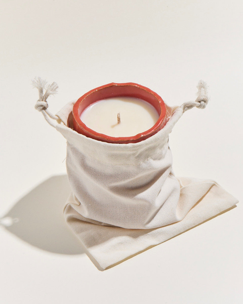 Valerie Vigar x Of Note Candle - earthy red