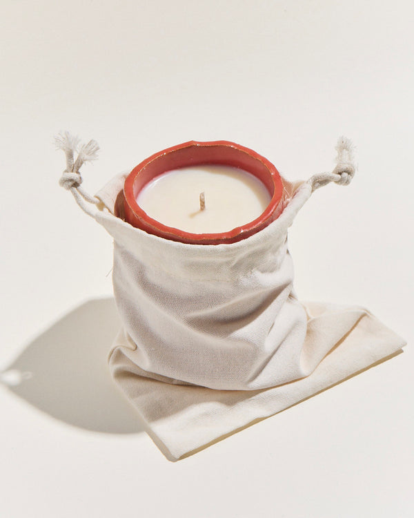 Valerie Vigar x Of Note Candle - earthy red