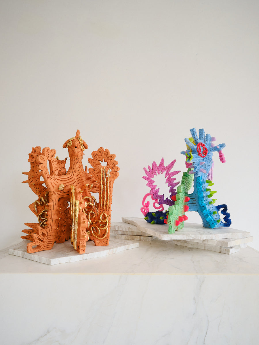 Diptyque With Frangipanis Eye And Unicorn