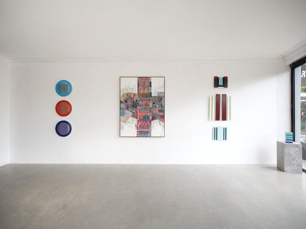 Brilliant Blue / Dusty Pink