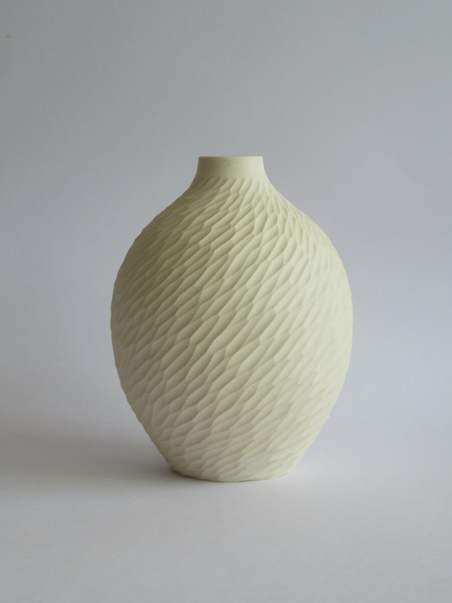 White Stoneware Budvase 1