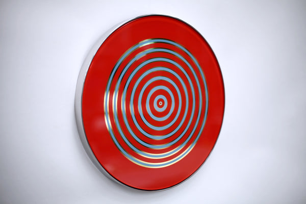 Vermillion / Peacock Blue