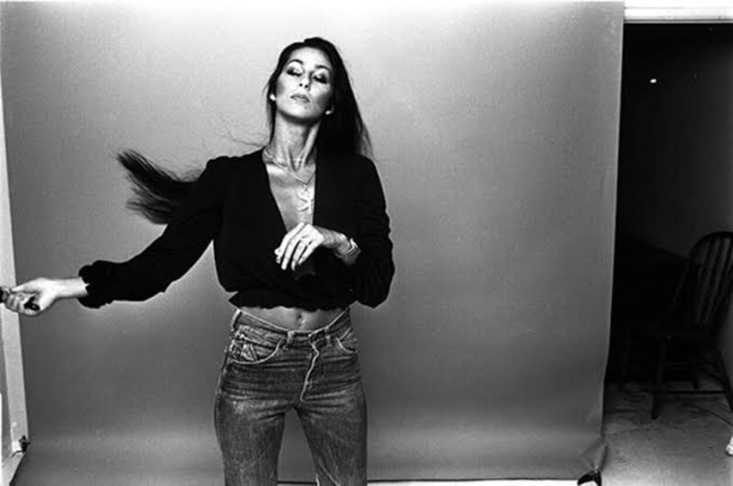 Cher, Los Angeles, 1973, "Cher with Hairbrush" Edition of 50 by Norman Seeff